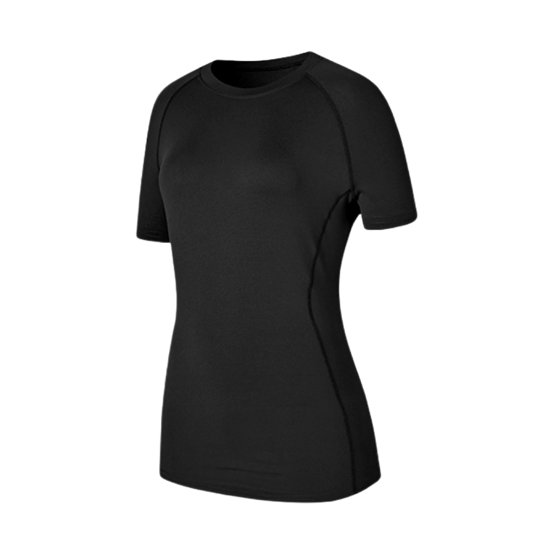 (W) 젝시믹스 아이스 페더 숏 슬리브 블랙((W) Xexymix Ice Feather Short Sleeve Black)