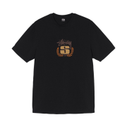 Stussy S Wreath Pigment Dyed T-Shirt Black