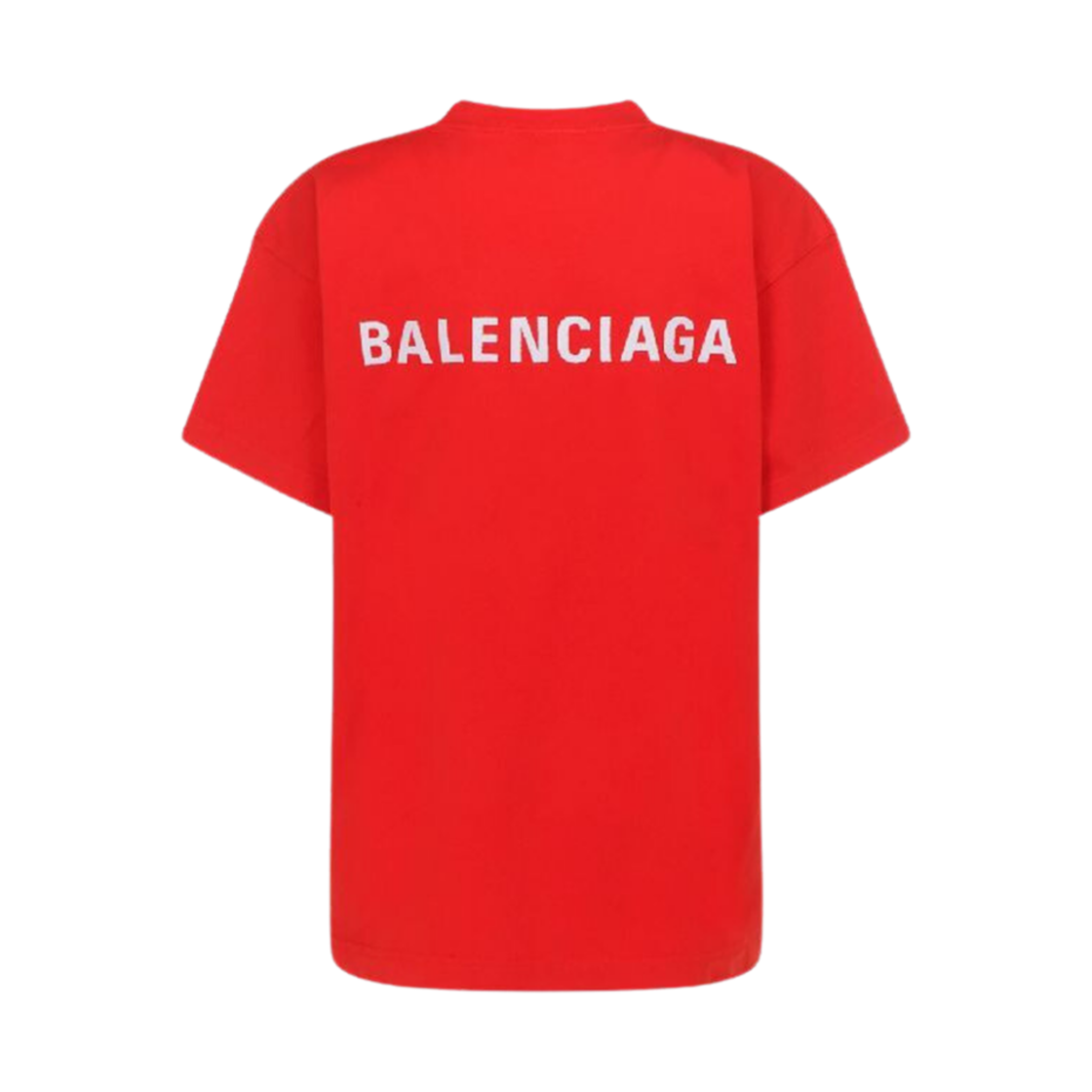 (W) 발렌시아가 백 미디움 핏 티셔츠 레드((W) Balenciaga Back Medium Fit T-Shirt Red) - 2