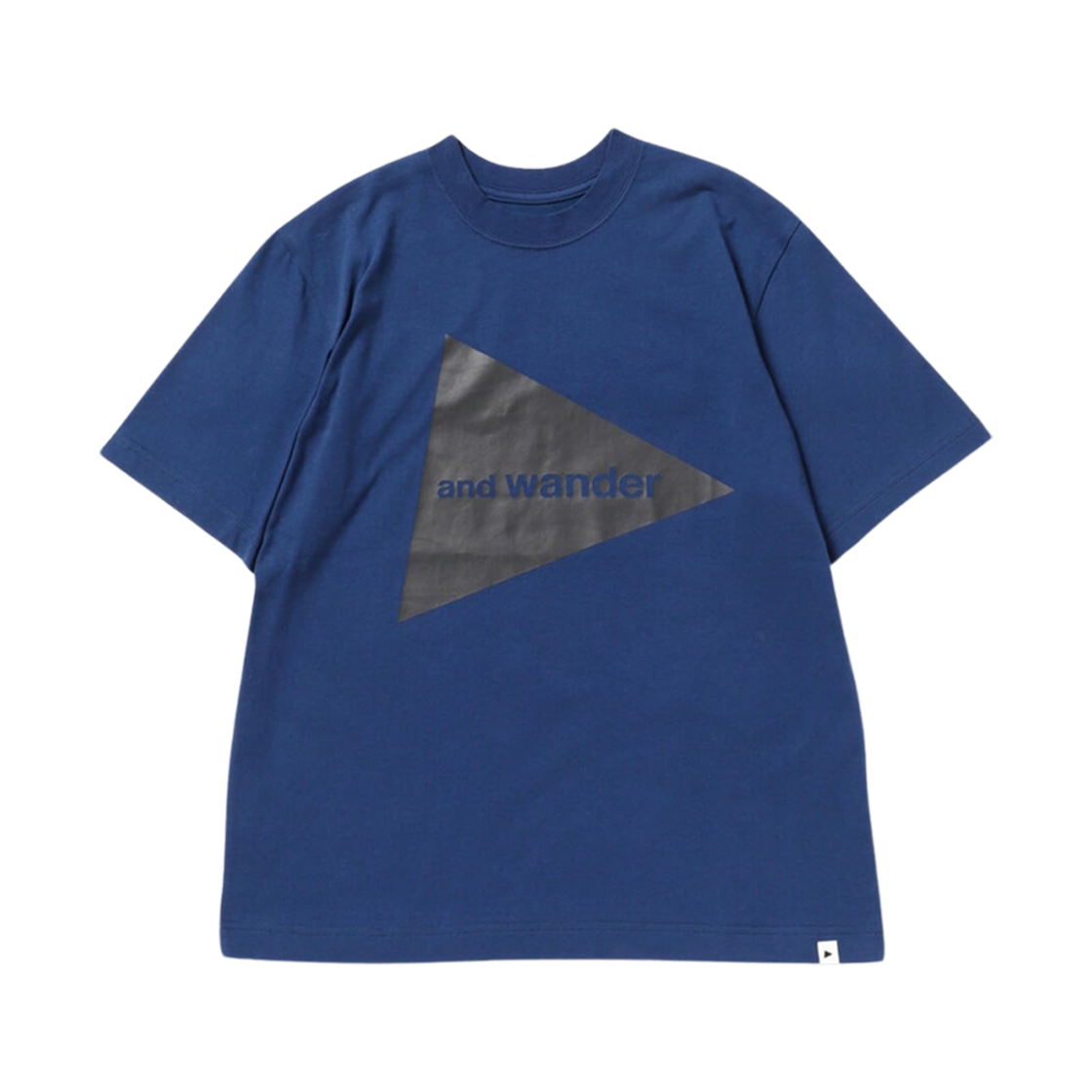 앤드 원더 빅 로고 티셔츠 블루(And Wander Big Logo T-Shirt Blue)