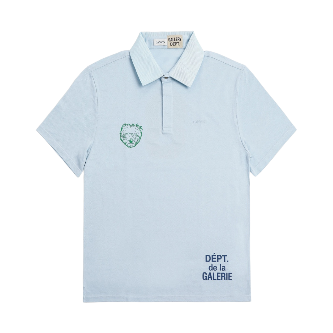 갤러리 디파트먼트 x 랑방 프렌치 로고 폴로 라이트 블루(Gallery Dept. x Lanvin French Logo Polo Light Blue)