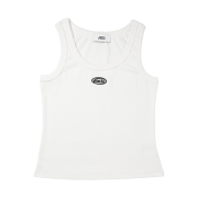 (W) Emis Mini Wappen Sleeveless Top White