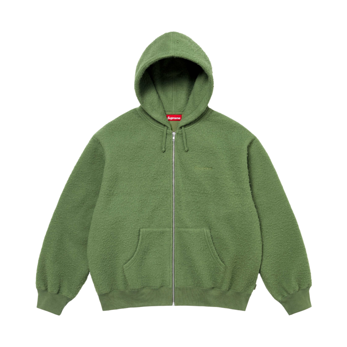 Supreme Pilled Zip Up Hooded Sweatshirt