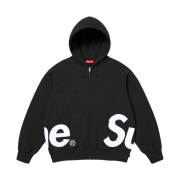 Supreme Big Logo Zip Up Hooded Sweatshirt Black - 25SS