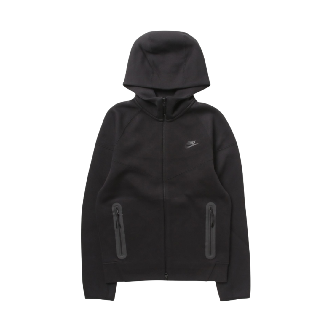 나이키 NSW 테크 플리스 윈드러너 풀 집 후드 블랙 - 아시아(Nike NSW Tech Fleece Windrunner Full Zip Hoodie Black - Asia)