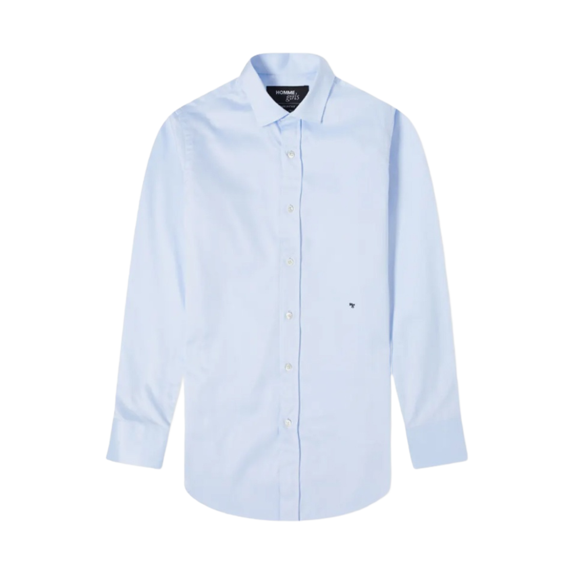 (W) 옴므걸스 클래식 셔츠 블루((W) Homme Girls Classic Shirt Blue)