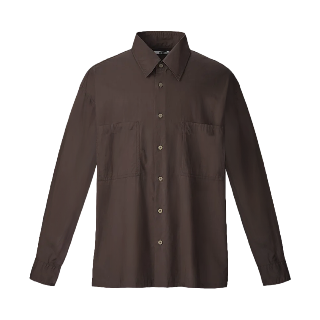 유니클로 U 유틸리티 티셔츠 롱슬리브 다크 브라운 - KR