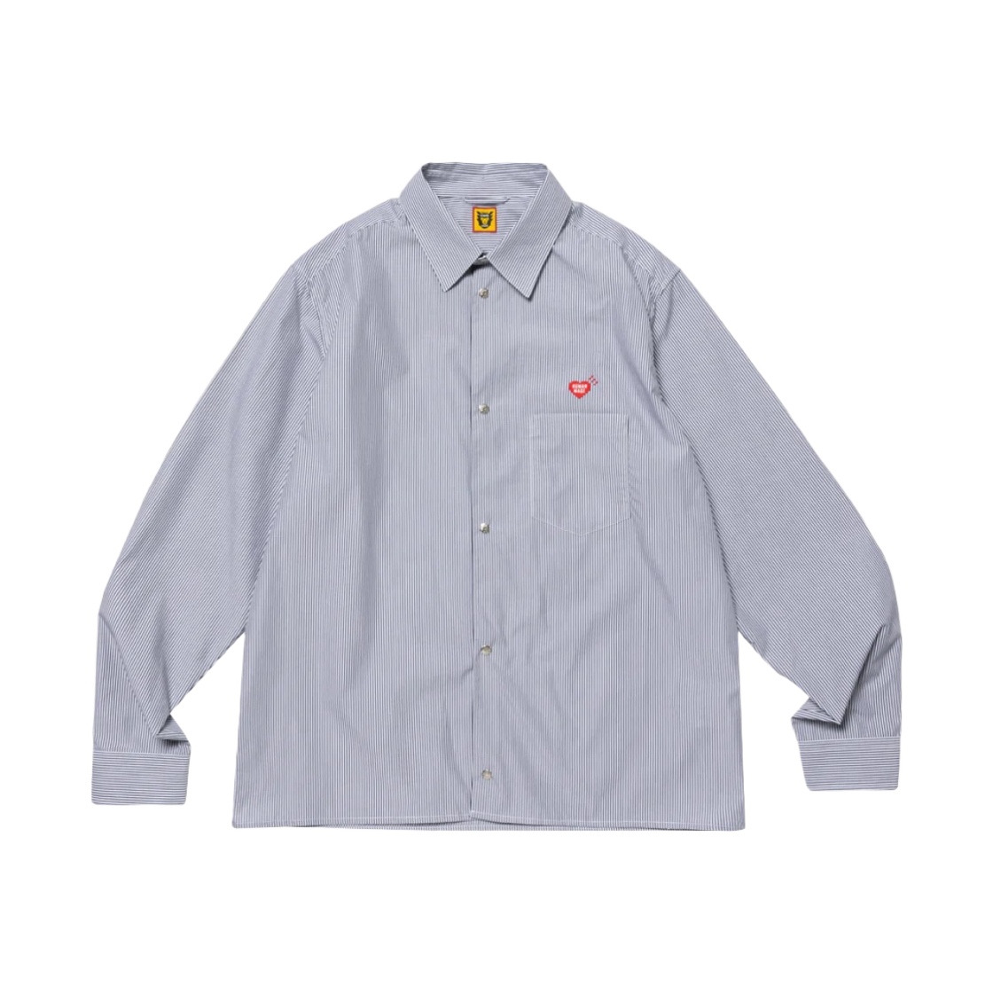 휴먼 메이드 스냅 버튼 롱슬리브 셔츠 블랙(Human Made Snap Button L/S Shirt Black) - 1