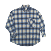 Huey Double Check Shirts Blue