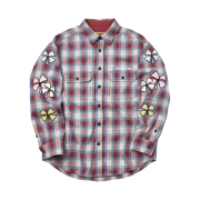 Garments Fab Lucky Clover Check Shirts Red