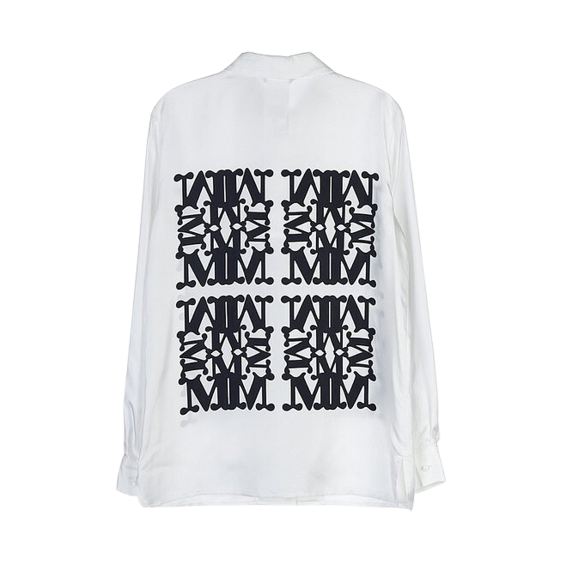 (W) 막스마라 리도 실크 셔츠 화이트((W) Max Mara Lido Silk Shirt White) - 2