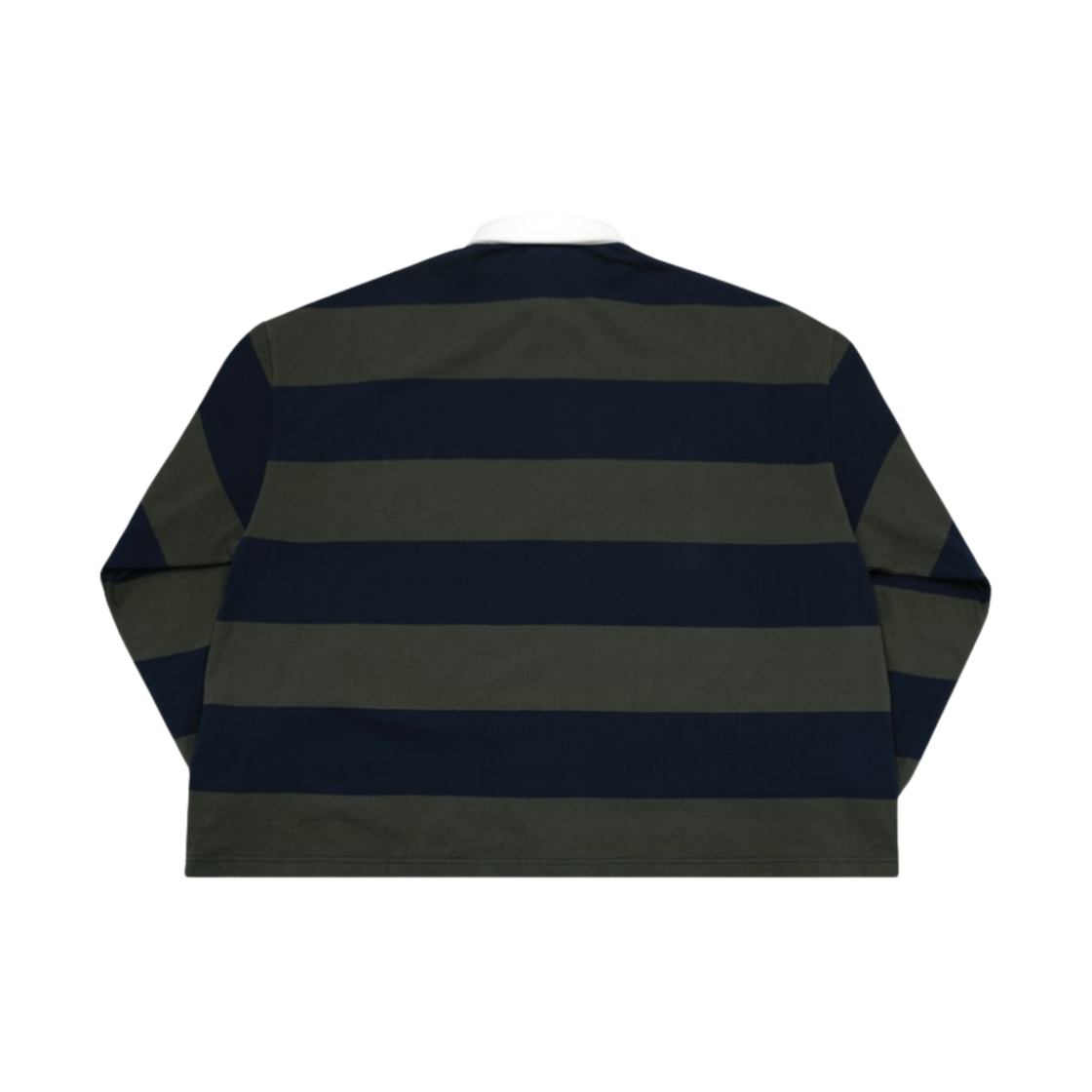 엠제이디 오버사이즈 스트라이프 럭비 셔츠 카키(MJD Oversized Stripe Rugby Shirt Khaki) - 2