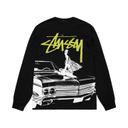 Stussy Beat Crazy LS T-Shirt Black