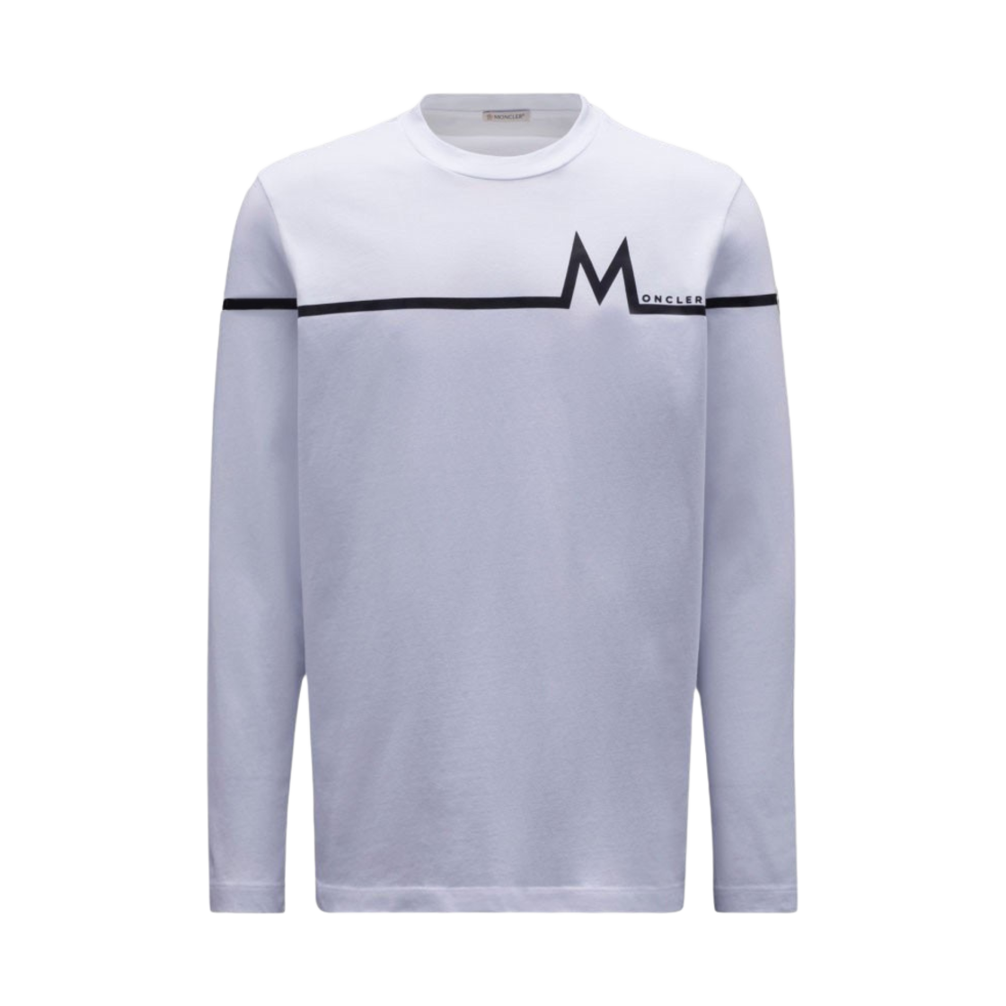 몽클레르 M' 모티프 롱슬리브 티셔츠 옵티컬 화이트 - 22FW(Moncler M' Motif Long Sleeve T-Shirt Optical White - 22FW) - 1