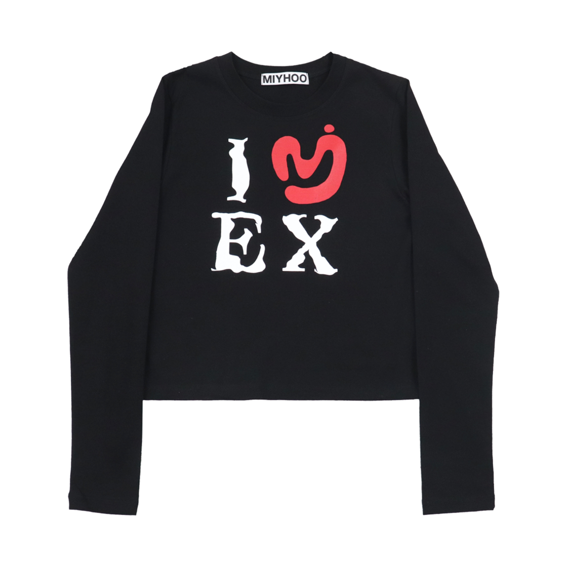 미와이후 아이 러브 이엑스 티 블랙(Miyhoo I Love Ex Tee Black)