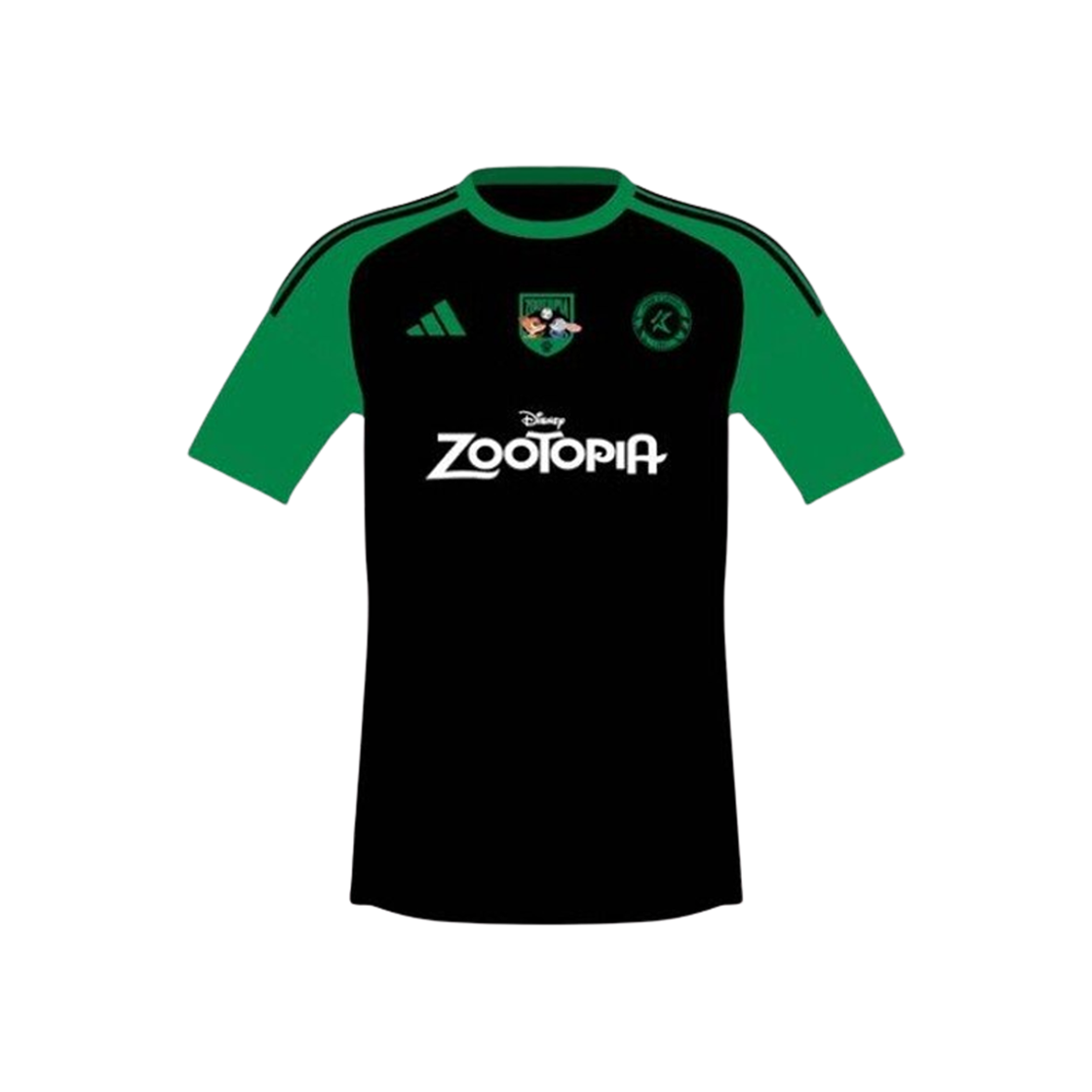 - K League x Zootopia x Adidas All-Star Uniform Black Green (Non Marking Ver.)
