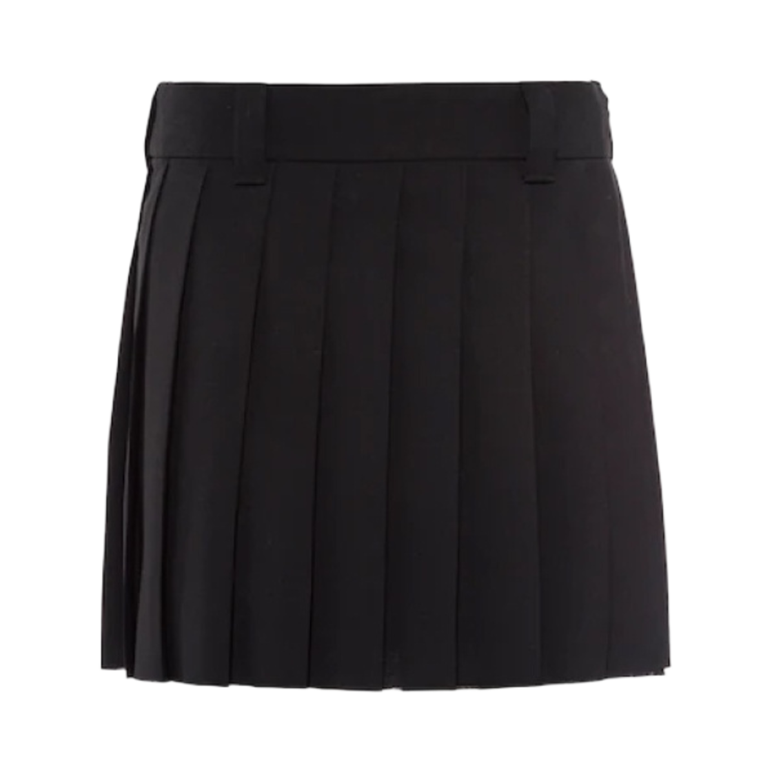 (W) 미우 미우 모헤어 패브릭 미니 스커트 블랙