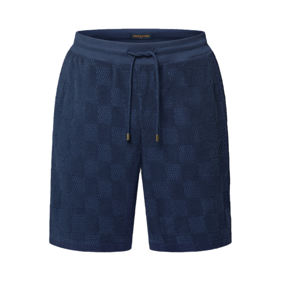 루이비통 다미에 프렌치 테리 코튼 블렌드 쇼츠 나발 아카데미(Louis Vuitton Damier French Terry Cotton Blend Shorts Naval Academy)