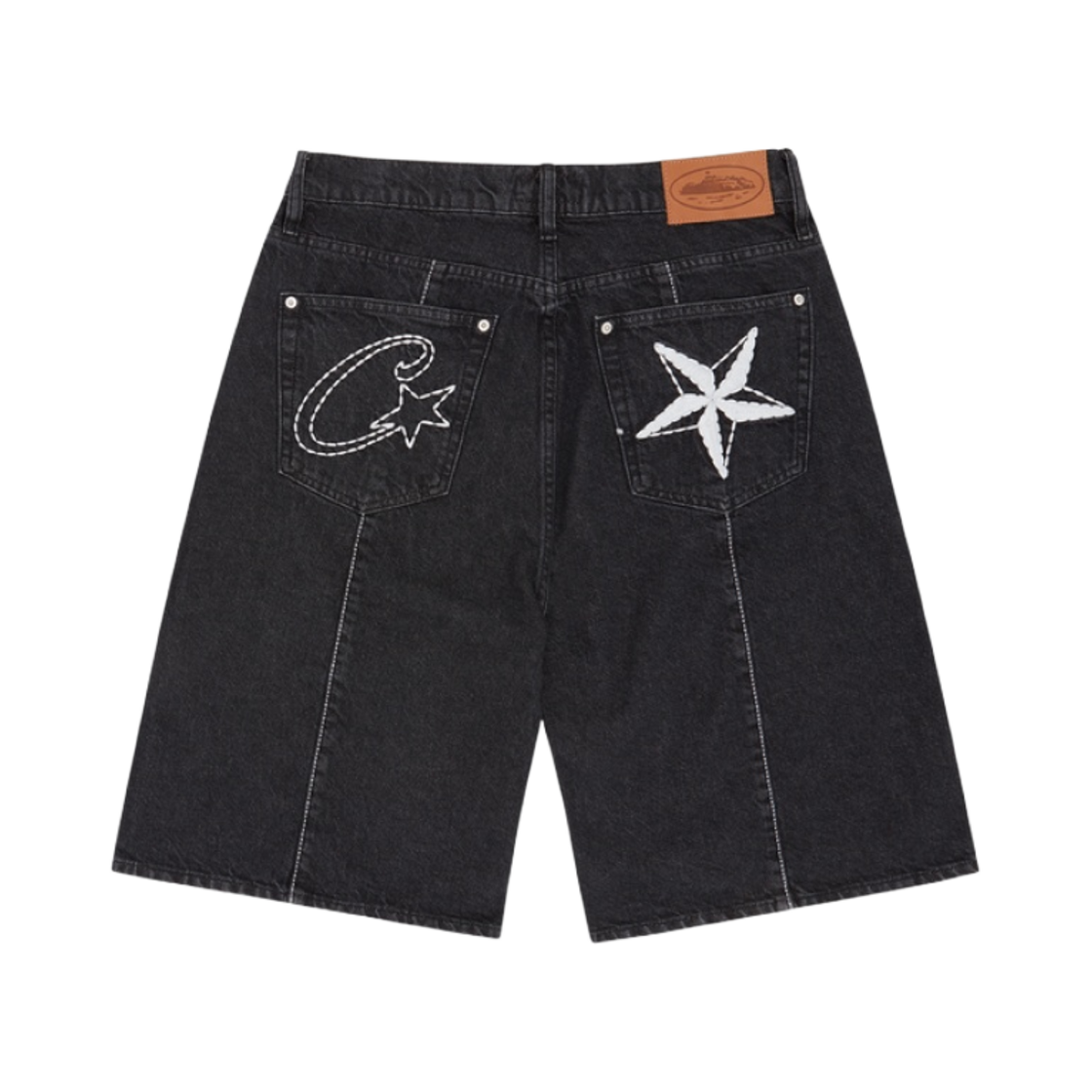 코르테이즈 씨 스타 데님 쇼츠 블랙(Corteiz C Star Denim Shorts Black)