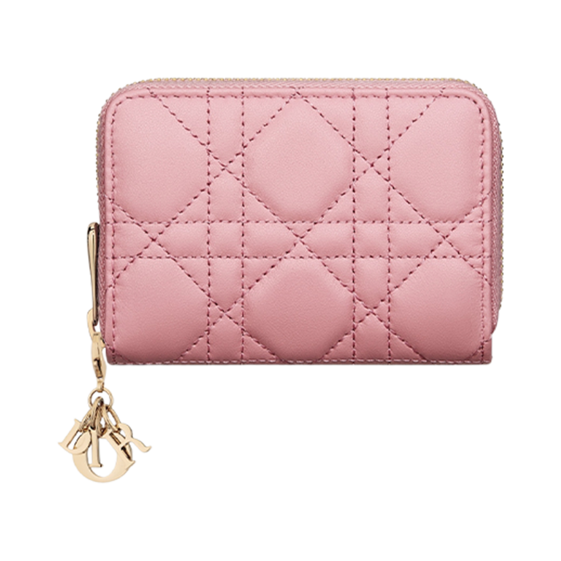 디올 레이디 보야저 스몰 코인 지갑 멜로코톤 핑크(Dior Lady Voyageur Small Coin Purse Melocoton Pink) - 1