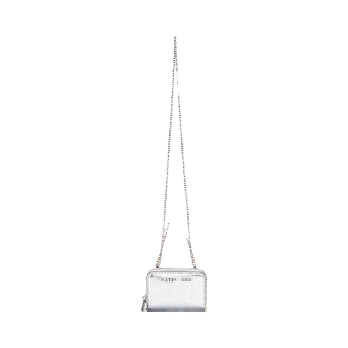 마뗑킴 글로시 컴팩트 지갑 실버(Matin Kim Glossy Compact Wallet Silver) - 2