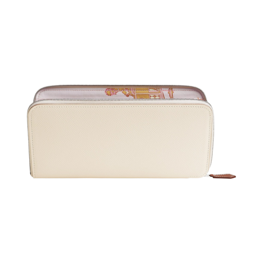 에르메스 실크인 클래식 장지갑 앱송 바레니아 & 팔라듐 하드웨어 크레 모브 빨 카다멈(Hermes Silk'In Classic Long Wallet Epsom Barenia & Palladium Craie Mauve Pale Cardamome) - 1