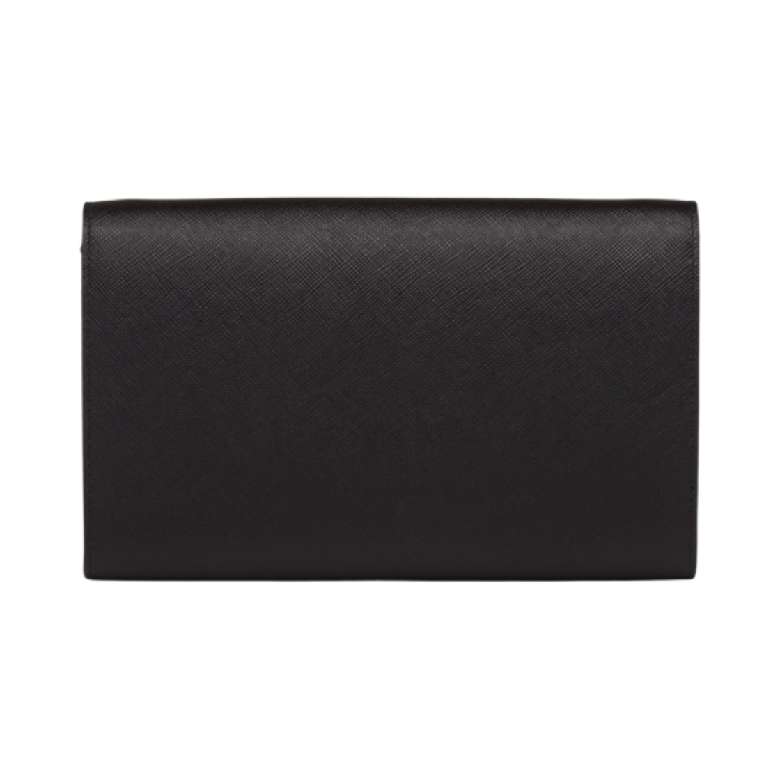1MA022-053-F0002 Prada Saffiano Leather Wallet with Shoulder Strap Black - #3