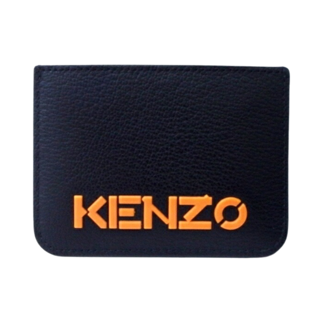 FC52PM300L25-69 Kenzo Logo Leather Card Case Cyan