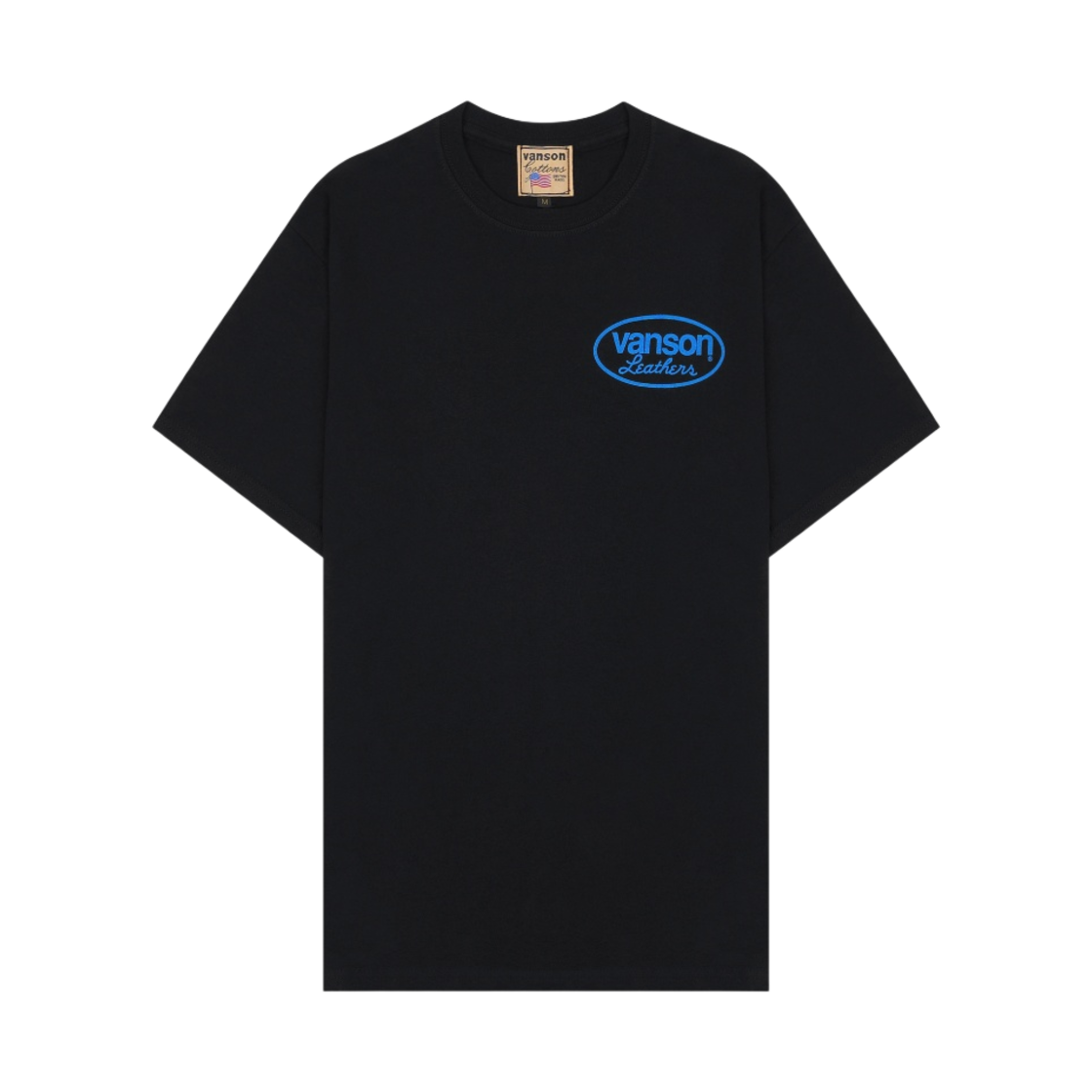 밴슨 T2R 티셔츠 블랙 블루(Vanson T2R T-Shirt Black Blue)