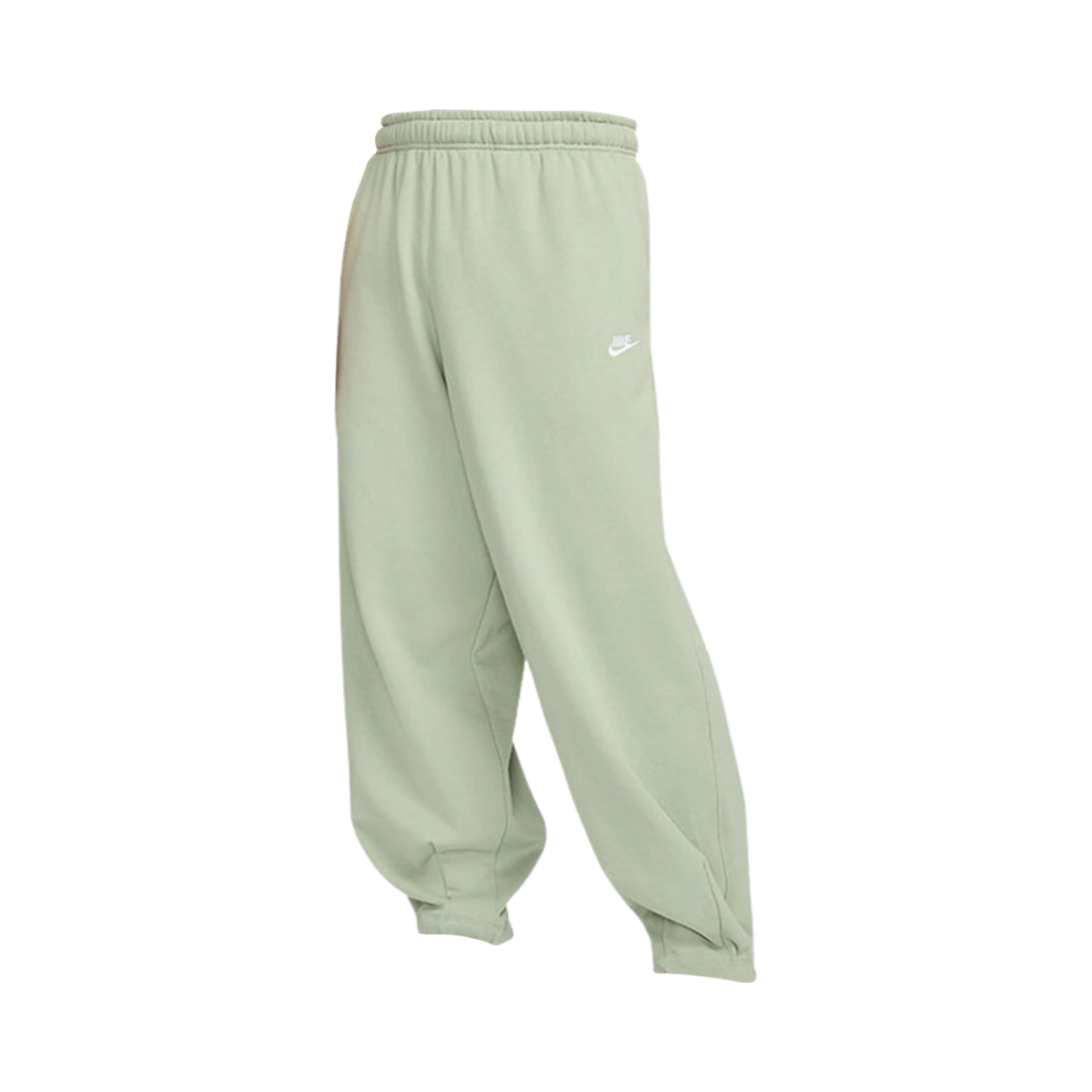 HJ1823-370 Nike Club Fleece Oversized French Terry Pants Jade Horizon White - Asia