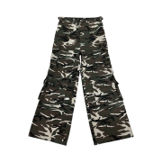 OMO Layered Cargo Baggy Pants Camo