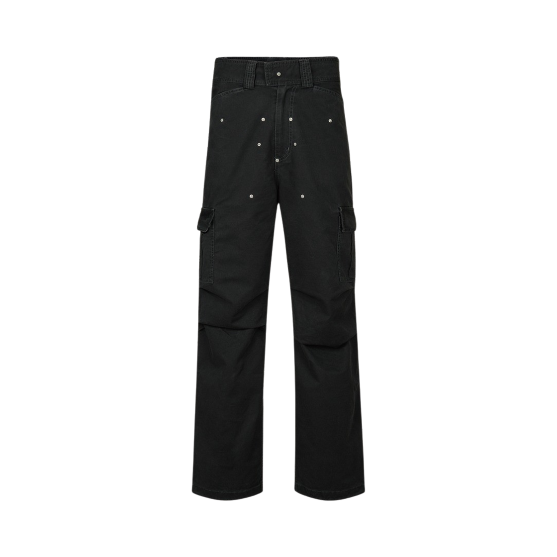 CFPT03 Computer Format Star Stud Cargo Pants Black