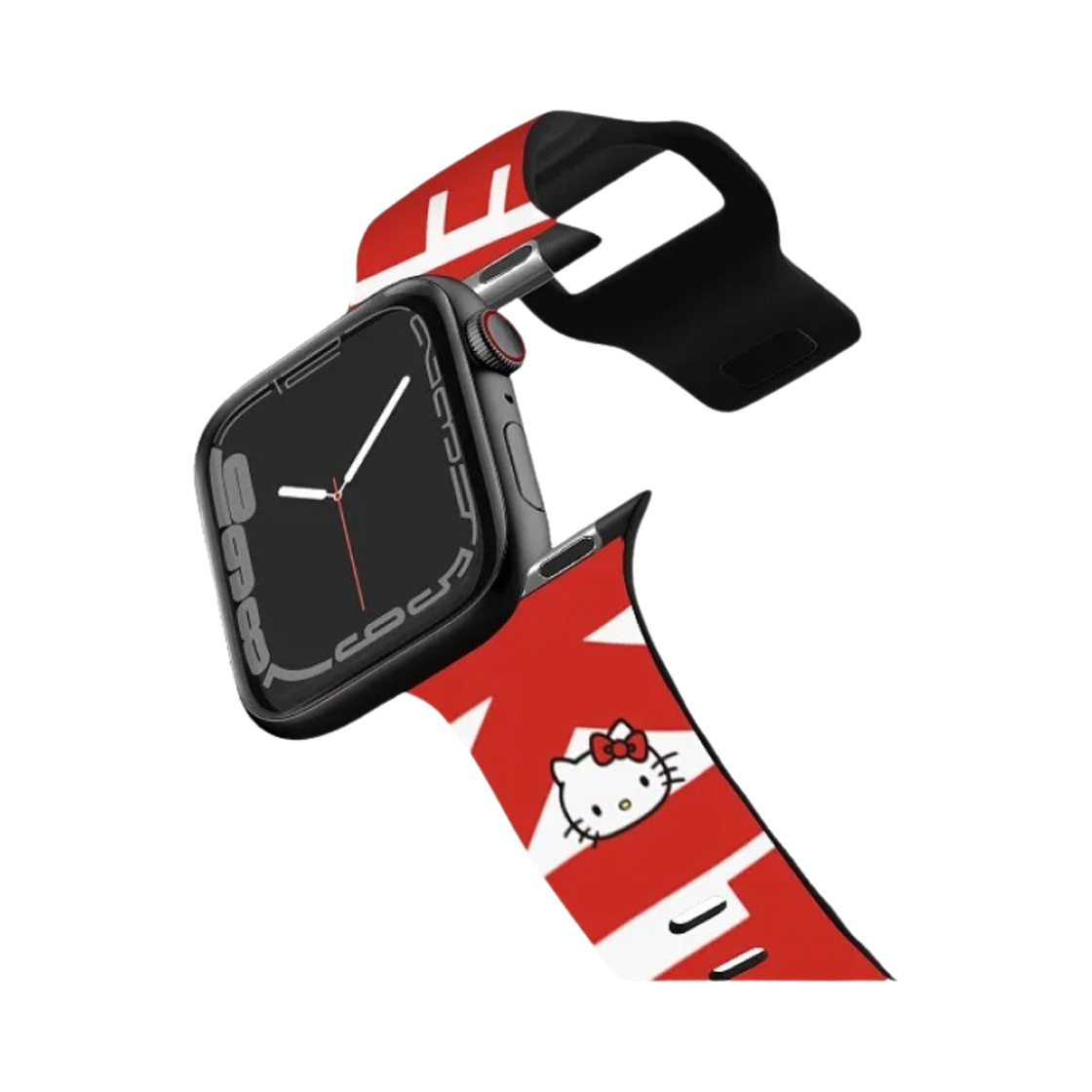 케이스티파이 x 헬로 키티 그래픽 로고 워치 밴드 블랙(Casetify x Hello Kitty Graphic Logo Watch Band Black) - 2
