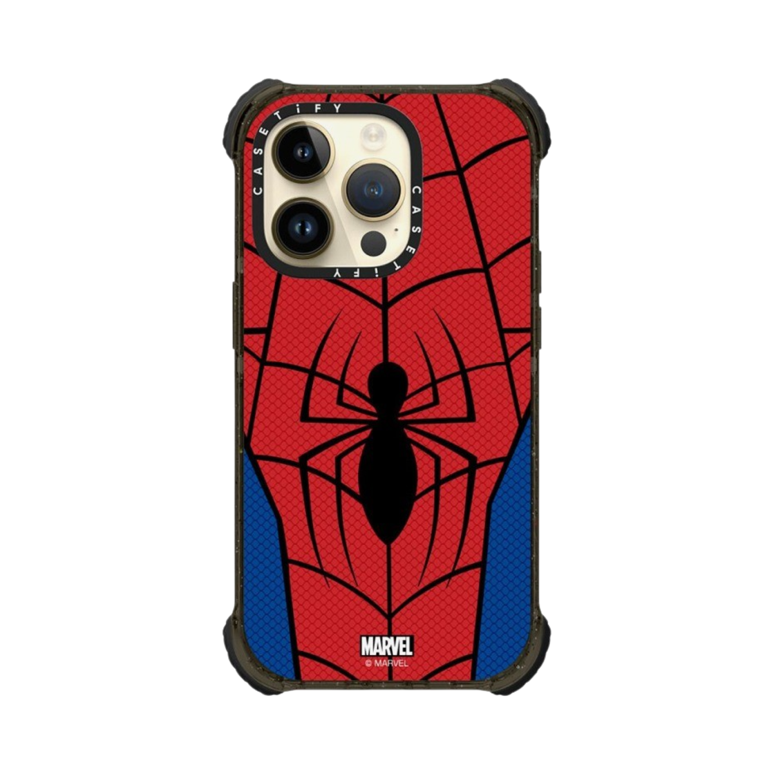 케이스티파이 x 마블 아이폰 스파이더맨 수트 맥세이프 울트라 임팩트 케이스 클리어 블랙(Casetify x Marvel iPhone Spider-Man Suit Magsafe Ultra Impact Case Clear Black) - 4