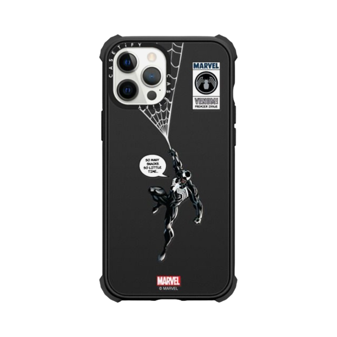 케이스티파이 x 마블 아이폰 베놈 행잉 맥세이프 울트라 임팩트 케이스 매트 블랙(Casetify x Marvel iPhone Venom Hanging Magsafe Ultra Impact Case Matte Black) - 1