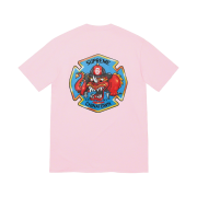 Supreme FDNY Engine 9 T-Shirt Light Pink - 22FW