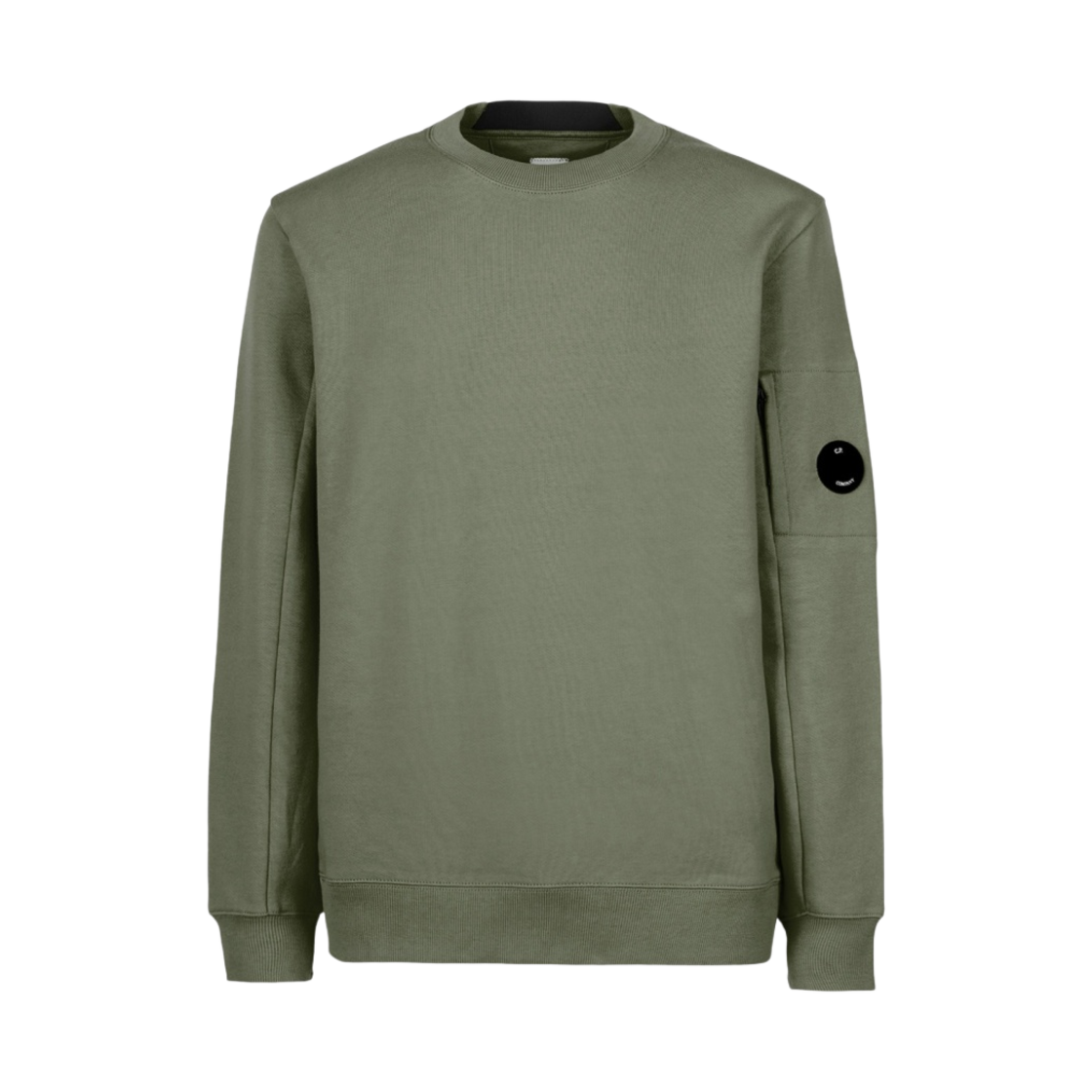 C.P. 컴퍼니 다이애그널 레이즈드 플리스 스웨트셔츠 타임 그린 - 22FW