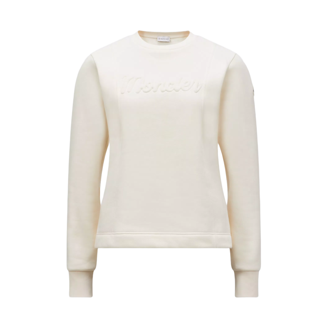 J2-093-8G00025-899RB-038 (W) Moncler Logo Sweatshirt Off White - 24FW