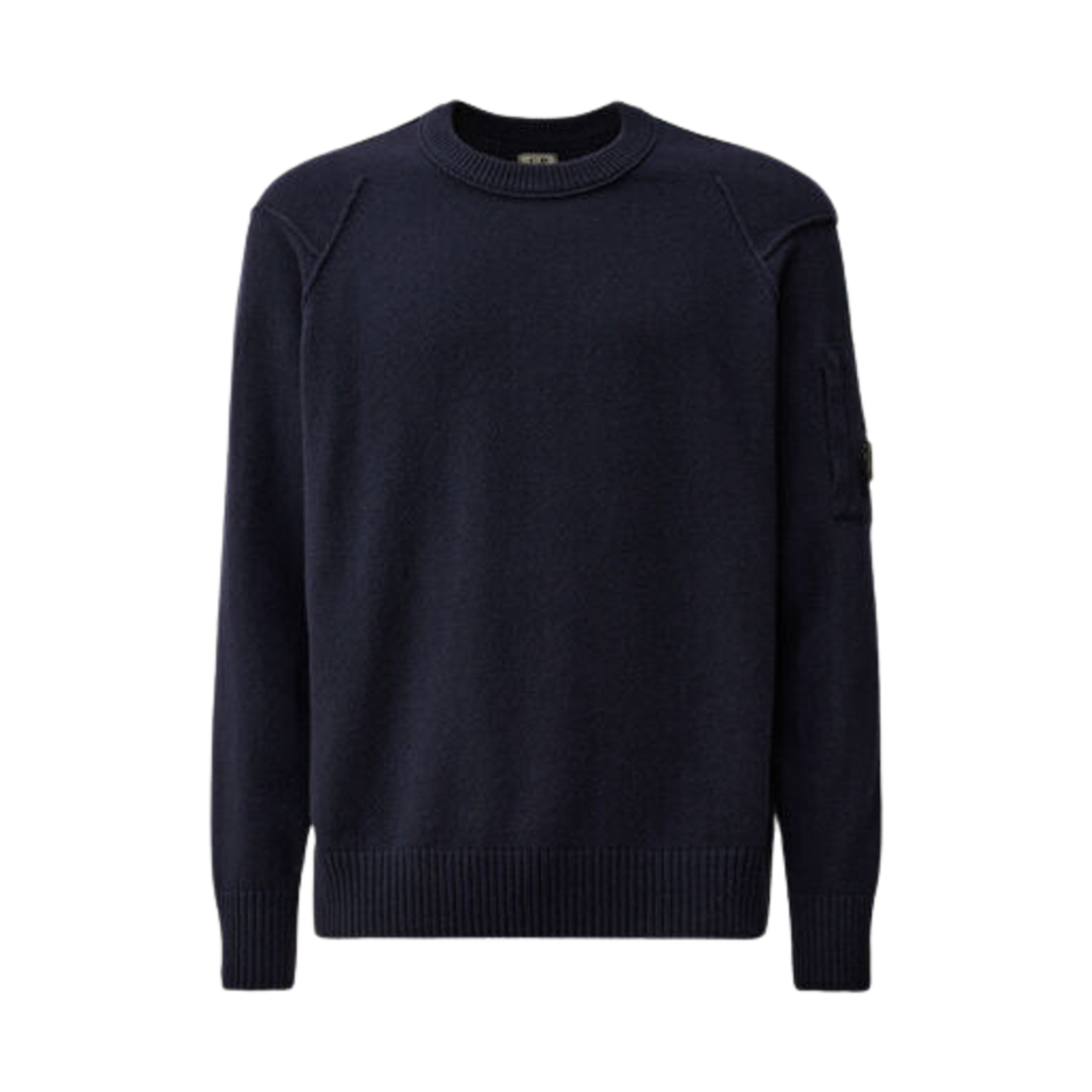 17CMKN047A110149A888 C.P. Company Lambswool GRS Crew Neck Knit Total Eclipse Blue - 24FW