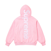 Supreme Satin Applique Hooded Sweatshirt Light Pink - 23FW