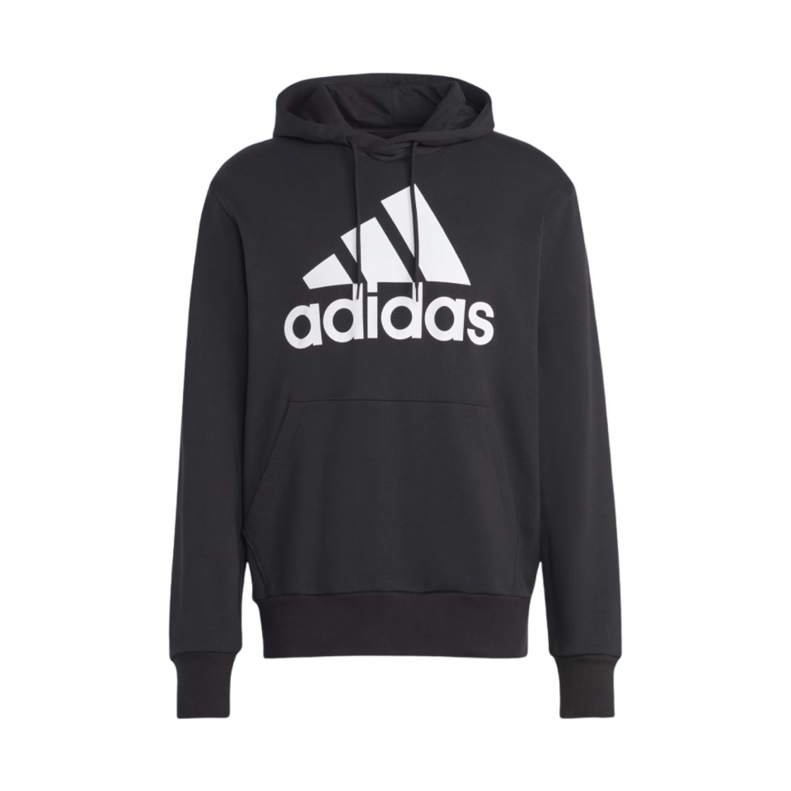 IC9363 Adidas Essentials French Terry Big Logo Hoodie Black - KR Sizing