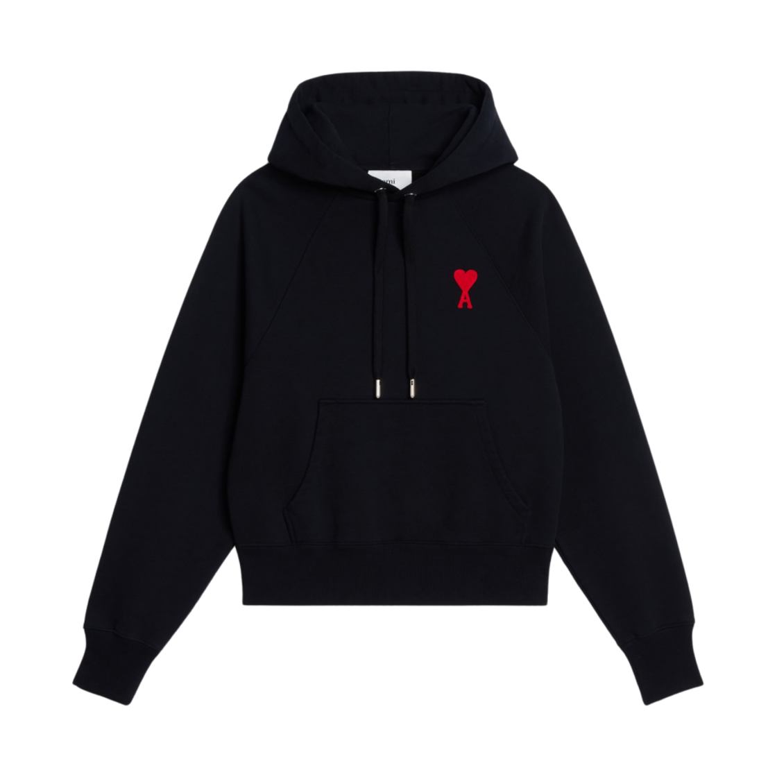 ★関税込★アミ★AMI★de Coeur Tone-On-Tone Hoodie Black★ a_98bca7a72edf44459723fbd6c10d
