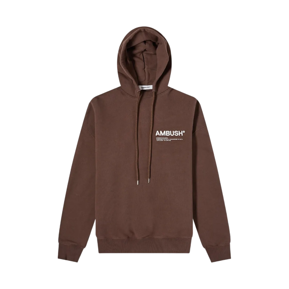 (W) 앰부쉬 워크샵 후드 초콜릿 브라운((W) Ambush Workshop Hoodie Chocolate Brown)