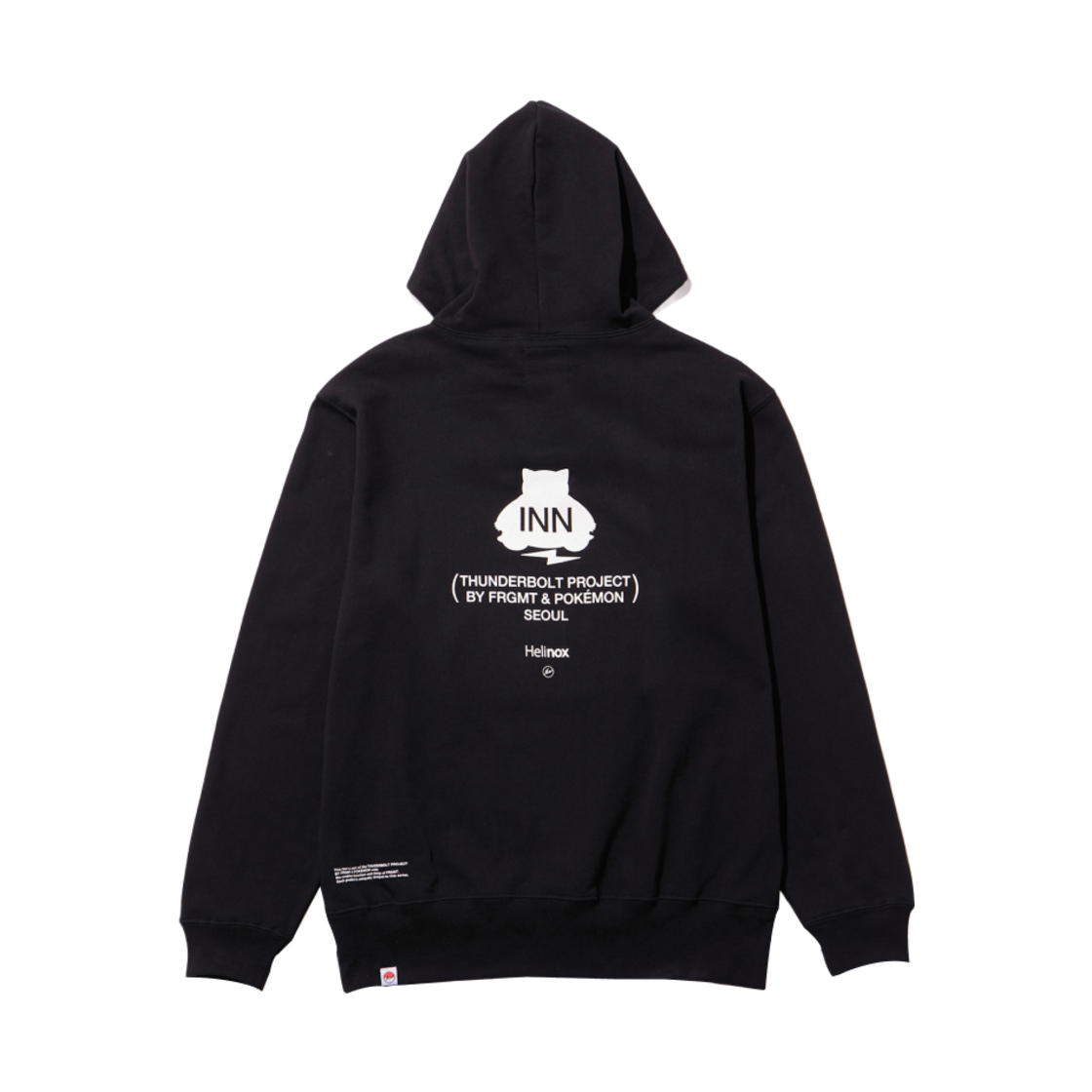 헬리녹스 x 프라그먼트 x 포켓몬 INN 썬더볼트 프로젝트 TBP 후드 블랙(Helinox x Fragment x Pokemon INN Thunderbolt Project TBP Hoodie Black)