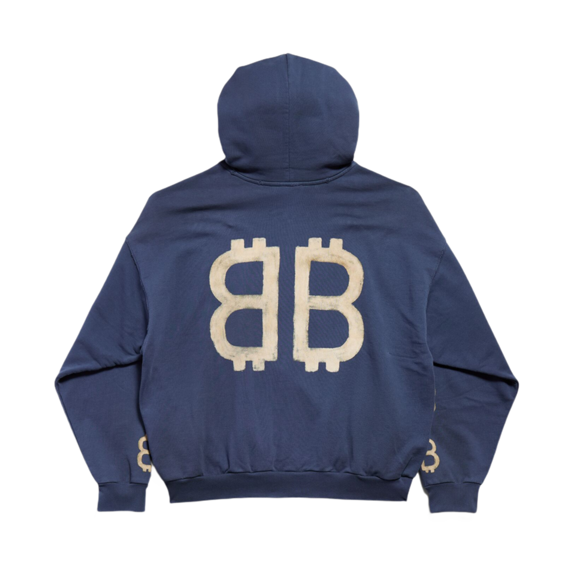 발렌시아가 크립토 후드 미디움 핏 블루(Balenciaga Crypto Hoodie Medium Fit Blue) - 2