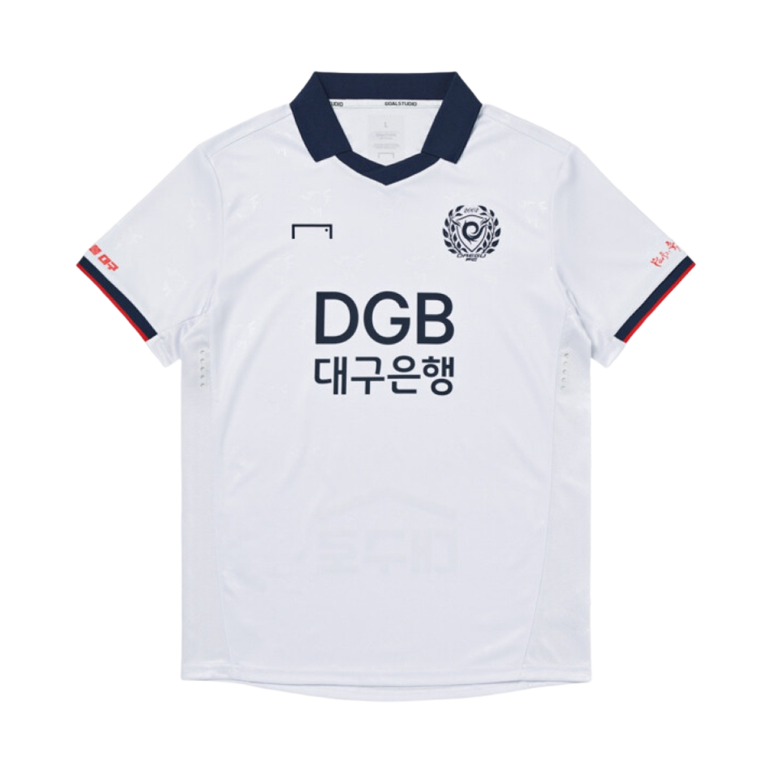 골 스튜디오 대구 FC 2023 어웨이 어센틱 저지 화이트 네이비 (논 마킹 버전)(Goal Studio Daegu FC 2023 Away Authentic Jersey White Navy (Non Marking Ver.))