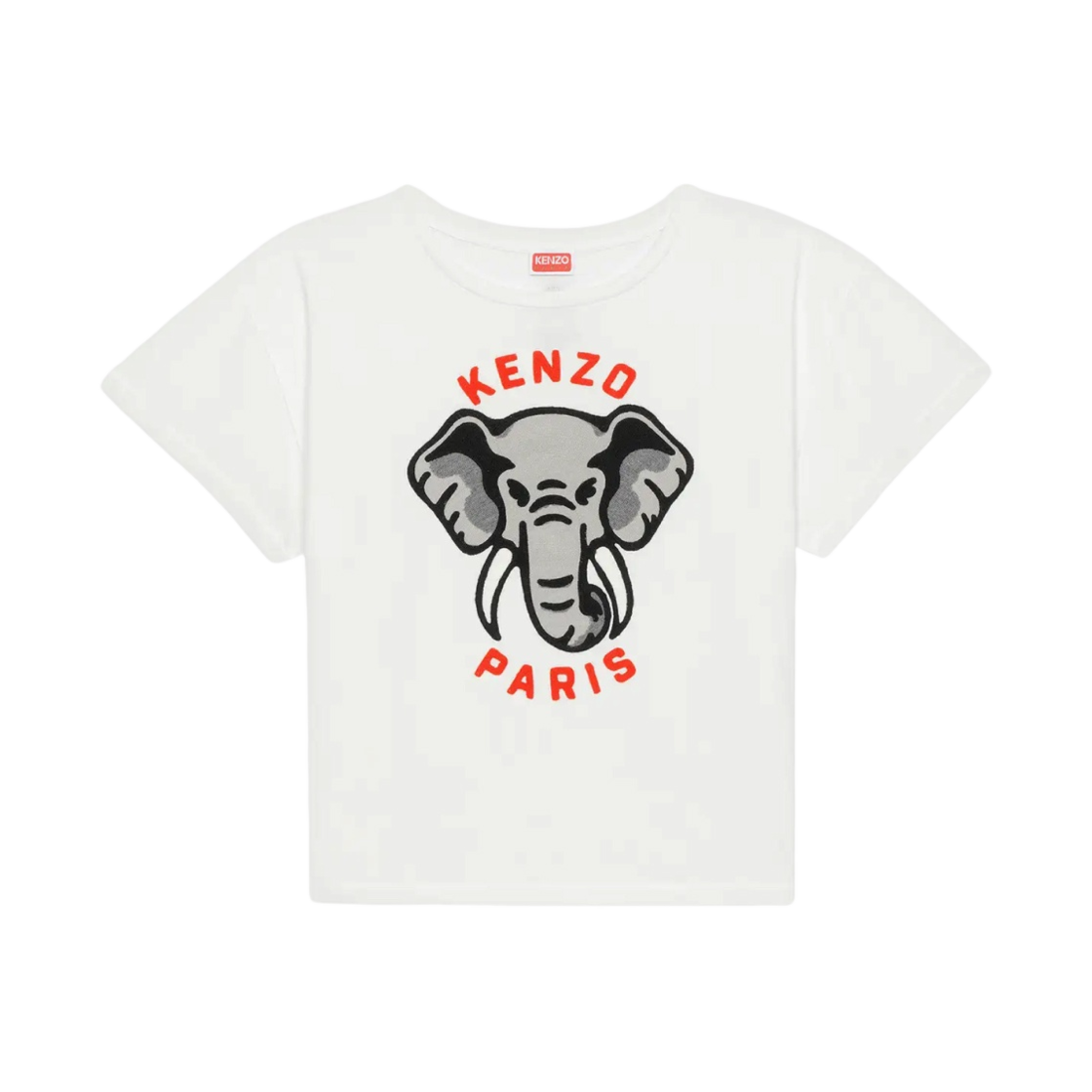 FD52TS0024SO-02 (W) Kenzo Elephant Relax T-Shirt Off White