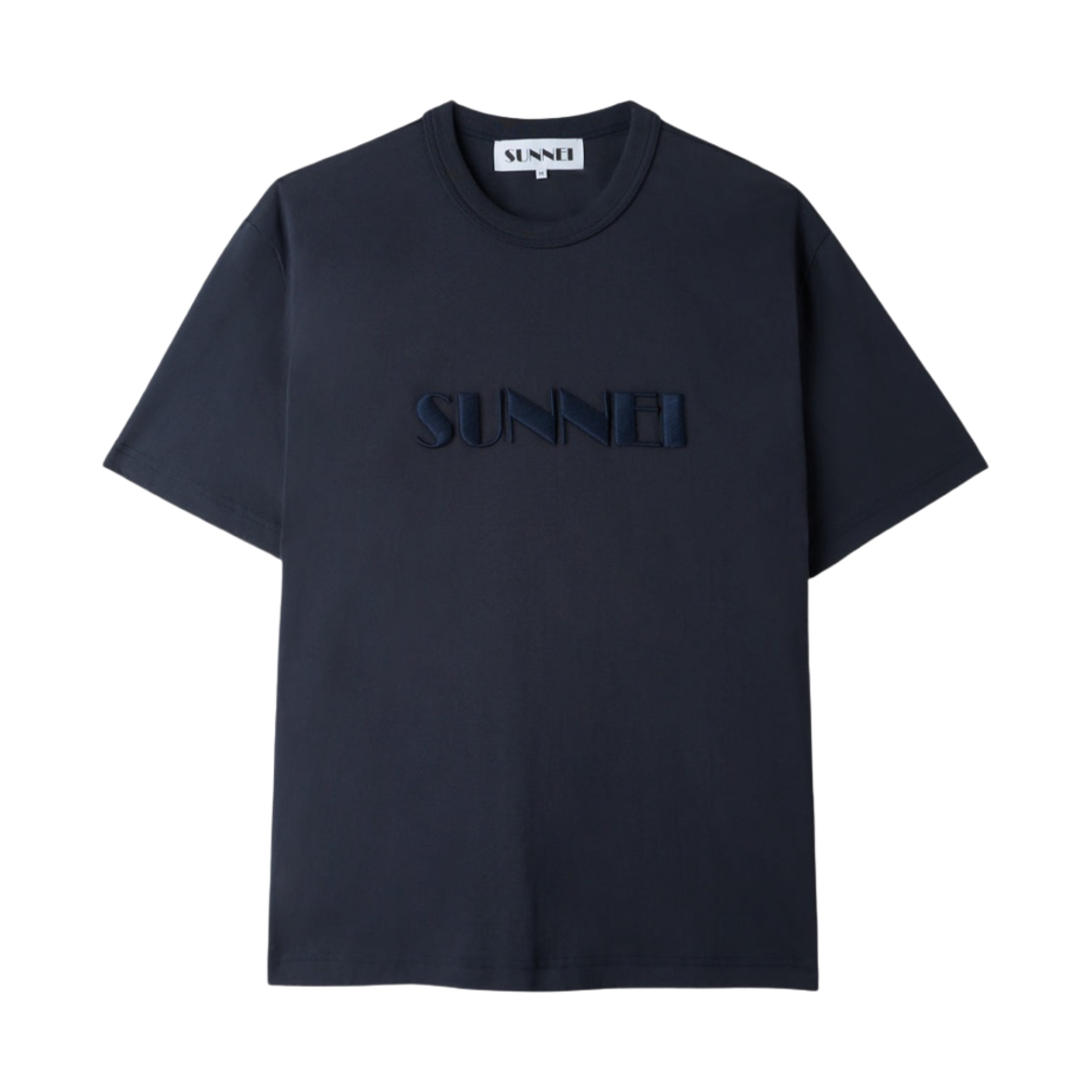 써네이 자수 빅 로고 티셔츠 블루(Sunnei Embroidered Big Logo T-Shirt Blue)
