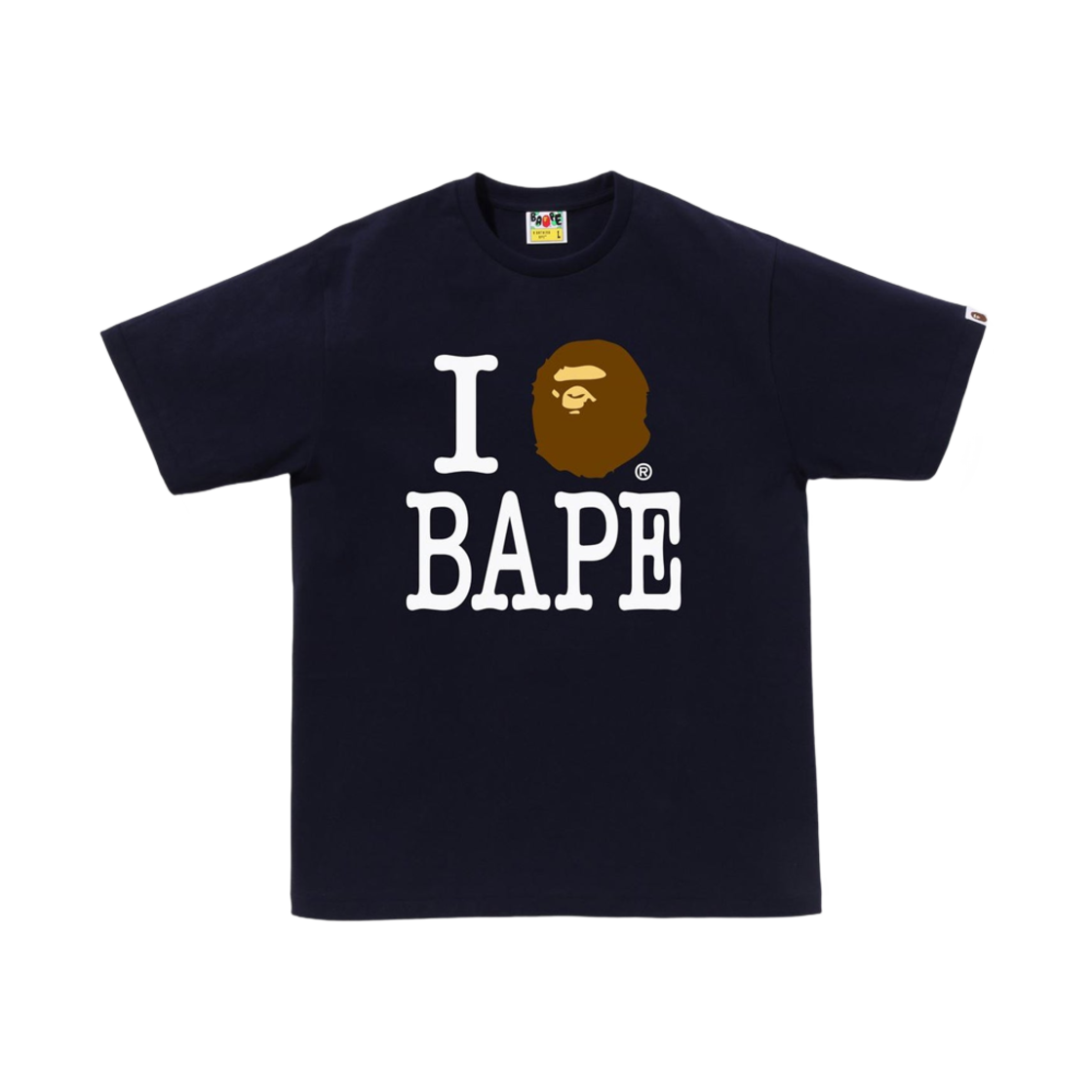 베이프 아이 러브 베이프 티셔츠 네이비(BAPE I Love BAPE T-Shirt Navy) - 1