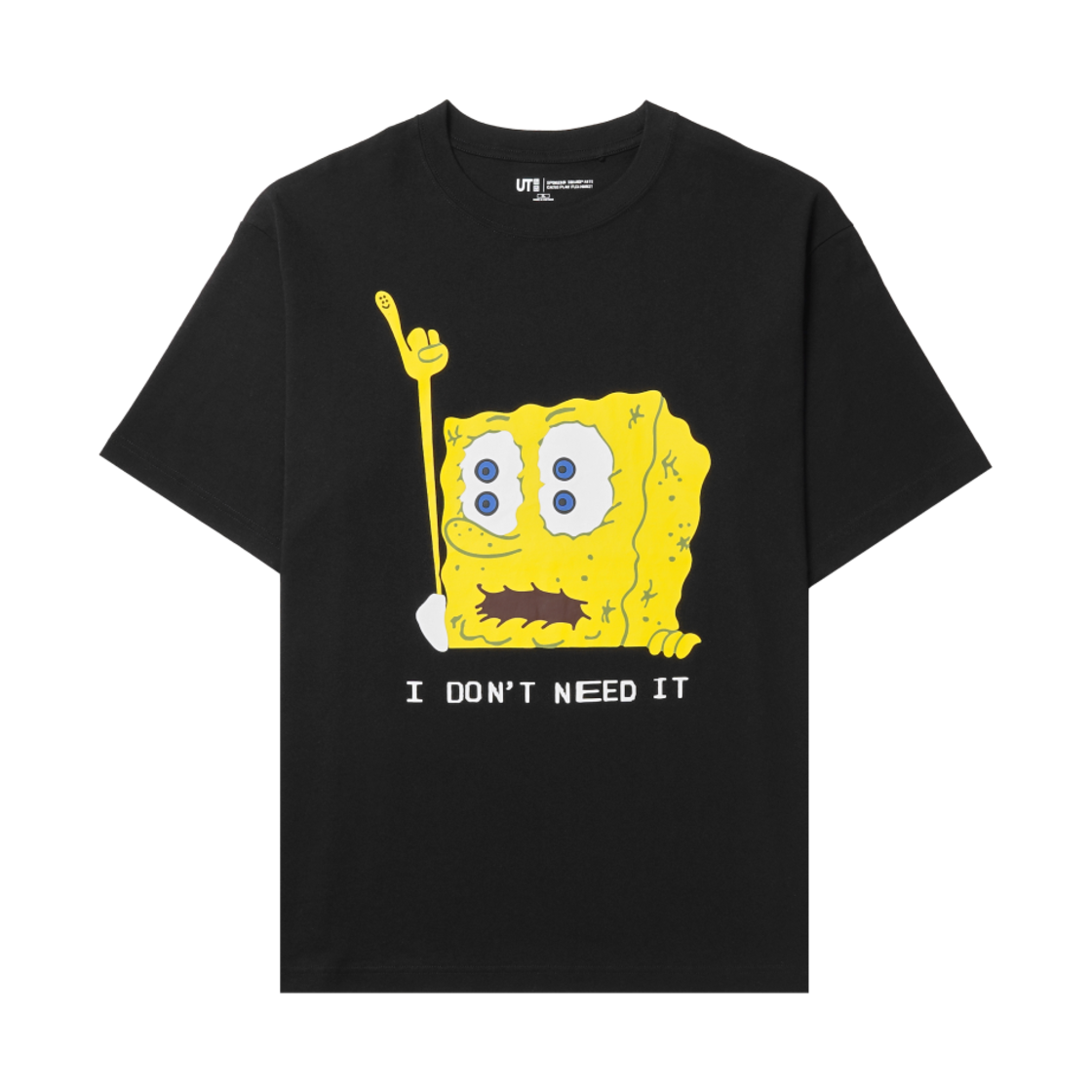 유니클로 UT x CPFM x 스폰지밥 그래픽 티셔츠 D 블랙 - JP(Uniqlo UT x CPFM x SpongeBob Graphic T-Shirt D Black - JP)